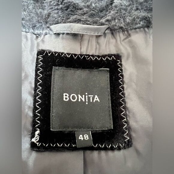 Elegant Gray Faux Fur Coat - Picture 7 of 13